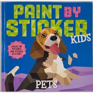 Paint By Sticker Kids Pets 10 Pictures One Sticker at a Time Slightly Used